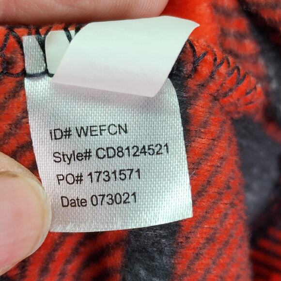 CUDDL DUDS JAMMIES Men's Med Pants ~ Large Top Buffalo Red Black Flannel Pajama - Picture 7 of 8